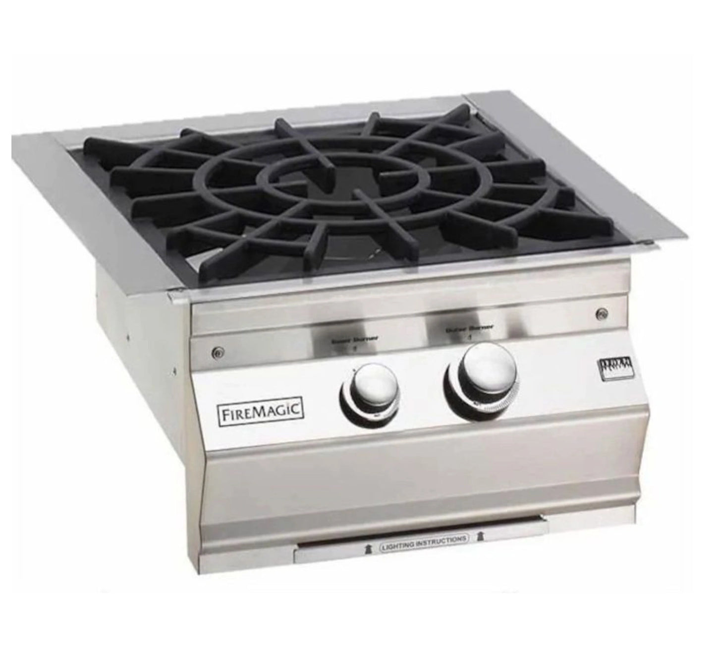 Fire Magic 60,000 BTU Built-In Natural Gas Power Burner with Collimator