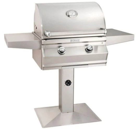 Fire Magic Choice C430s 27" Post-Mount Propane Grill with Analog Thermometer and 1-Hour Post Timer