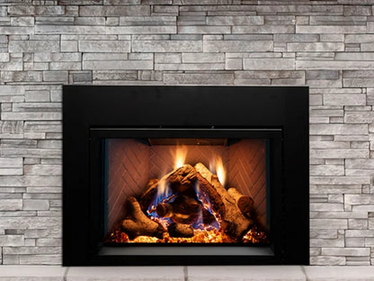Empire Hearth Rainier 34" Direct Vent Gas Fireplace Insert with IPI Control Proflame 2 Blower Ember Lights and Accent Lighting