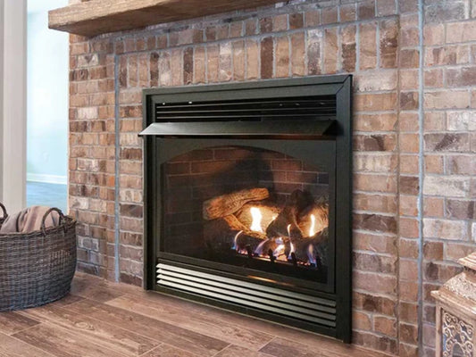 Empire White Mountain Hearth Vail 36" Vent Free Premium Gas Fireplace with IPI Control On/Off Switch and Blower