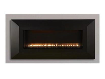 Empire White Mountain Hearth Boulevard Vent Free 30 Inch Linear Slim Line Gas Fireplace with Intermittent Pilot and Wall Switch Propane Gas Fireplace