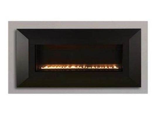 Empire White Mountain Hearth Boulevard Vent Free 30 Inch Linear Slim Line Gas Fireplace with Intermittent Pilot and Wall Switch Gas Fireplace