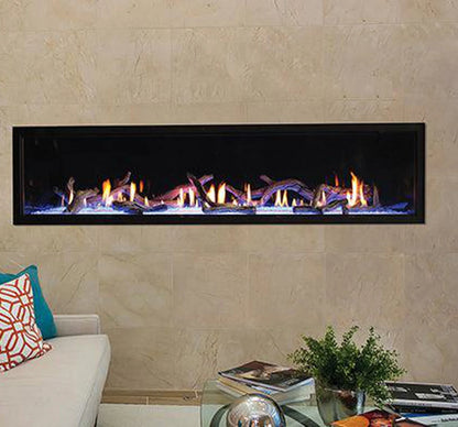Empire Hearth Boulevard 72" Direct Vent Linear Natural Gas Fireplace with Multi Function Remote Control