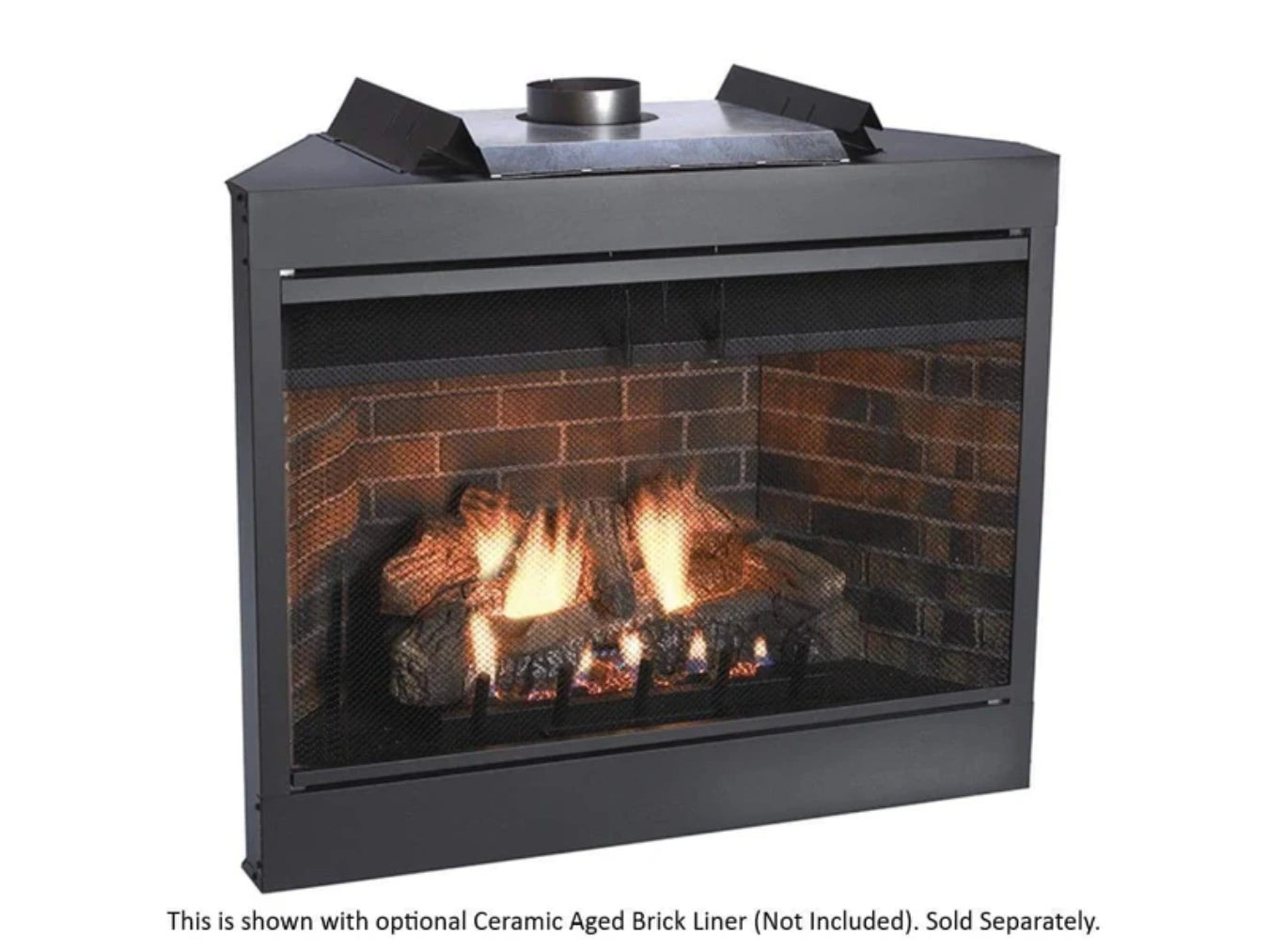 Empire White Mountain Hearth Keystone 42" Direct Vent Premium Natural Gas Fireplace with Flush Face and Intermittent Pilot Control
