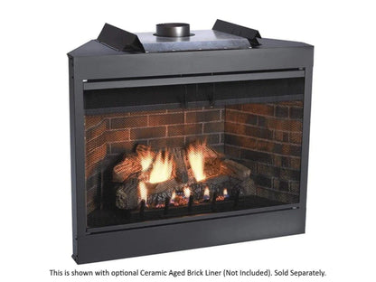 Empire White Mountain Hearth Keystone 42" Direct Vent Premium Natural Gas Fireplace with Flush Face and Intermittent Pilot Control