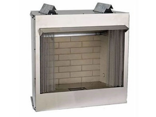 Empire White Mountain Hearth Carol Rose Coastal 42" Premium Outdoor Firebox with Stainless Steel Flush Front Refractory Liner