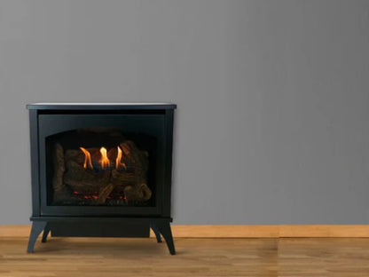 Empire White Mountain Hearth Spirit 22" Vent Free Medium Steel Natural Gas Stove with Millivolt Control and On/Off Switch