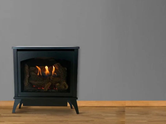 Empire White Mountain Hearth Spirit 25" Vent Free Medium Steel Natural Gas Stove with IPI Control and On/Off Switch