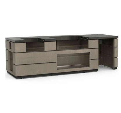 Fire Magic Contemporary Grill Island for E790/A790 Grill, Refrigerator Cut-Out (35 x 115 inch)