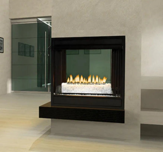 Empire White Mountain Hearth Loft Series 24" Vent Free Multi Sided Propane Gas Fireplace Burner with IPI Control and On/Off Switch