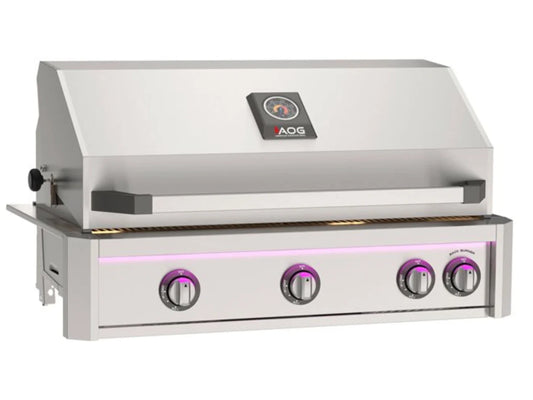 AOG L-Series 36" Liquid Propane Built-In with Backburner and Rotisserie Kit High Performance Outdoor Cooking