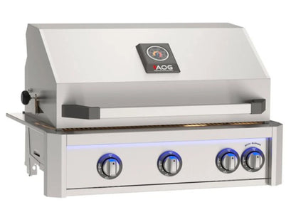 AOG 30" L-Series Built-In with Backburner and Rotisserie Kit Liquid Propane High Performance Outdoor Cooking