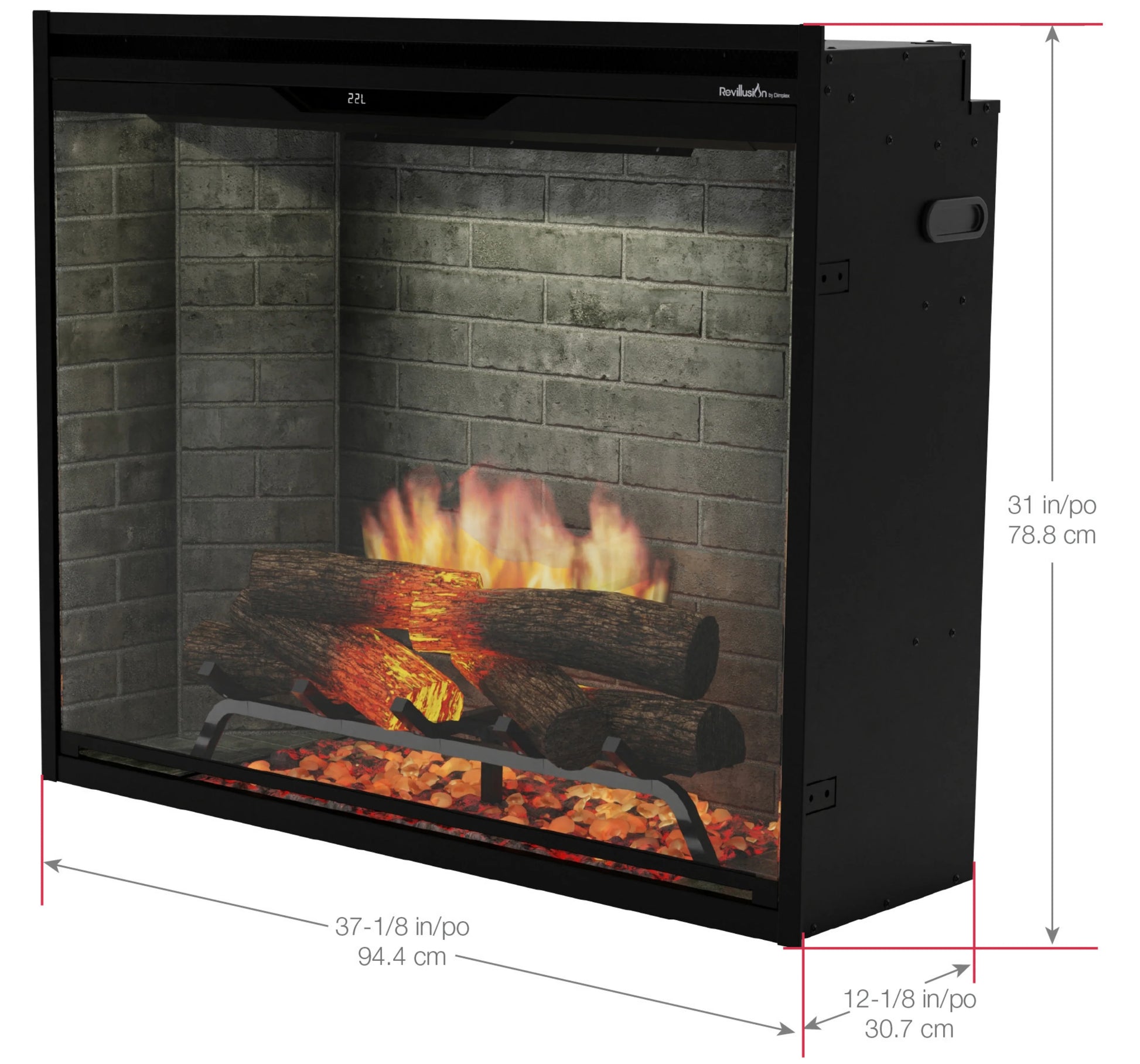 Dimplex Revillusion 36 Inch Weathered Concrete