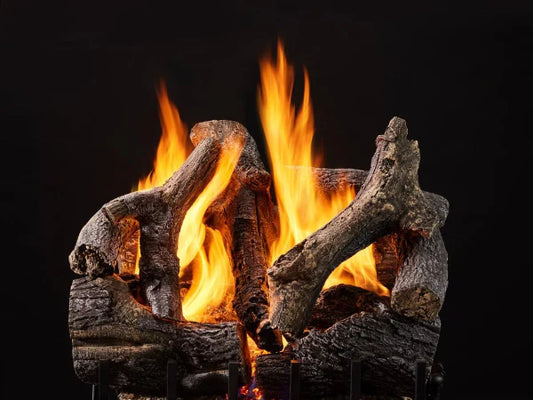 Majestic Heritage Oak 30" 14-Piece 2-Tier Vented Gas Log Set