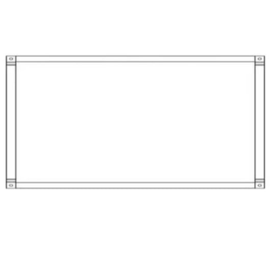 Empire White Mountain Hearth Black Forged Iron Frame for 72" Rushmore Direct Vent Fireplace