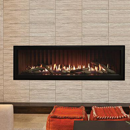 Empire Hearth Boulevard 60" Direct Vent Linear Natural Gas Fireplace with Multi Function Remote Control
