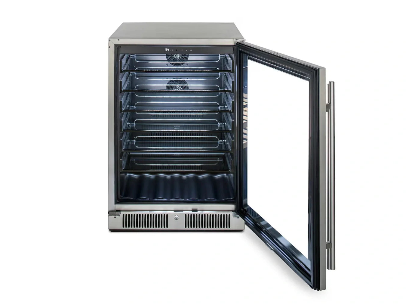 Blaze 24" Glass Front Outdoor Rated Beverage Cooler