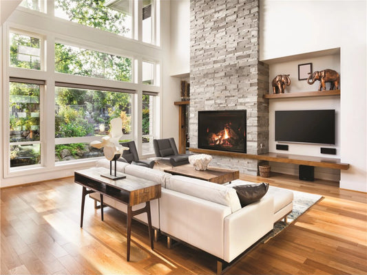 Empire White Mountain Hearth Rushmore Clean Face 50" Direct Vent Gas Fireplace with TruFlame Control System