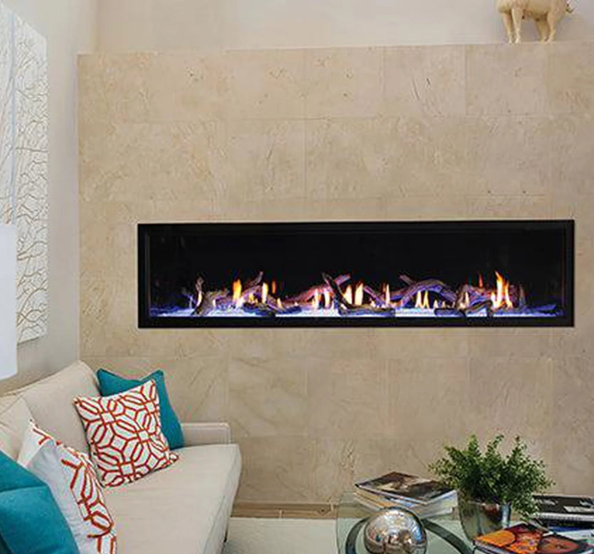 Empire Hearth Boulevard 72" Direct Vent Linear Natural Gas Fireplace with Multi Function Remote Control