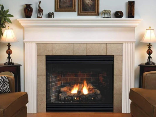 Empire White Mountain Hearth Keystone 42" Direct Vent Premium Propane Gas Fireplace with Flush Face