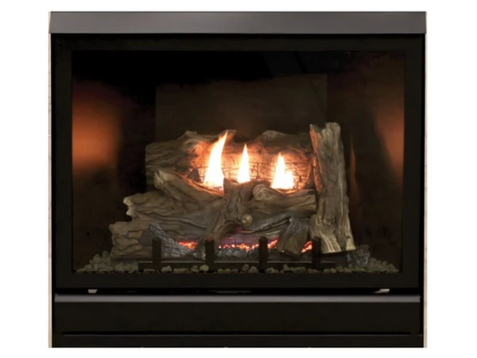 Empire White Mountain Hearth Tahoe Clean Face 32" Direct Vent Deluxe Gas Fireplace with Millivolt Control and On/Off Switch