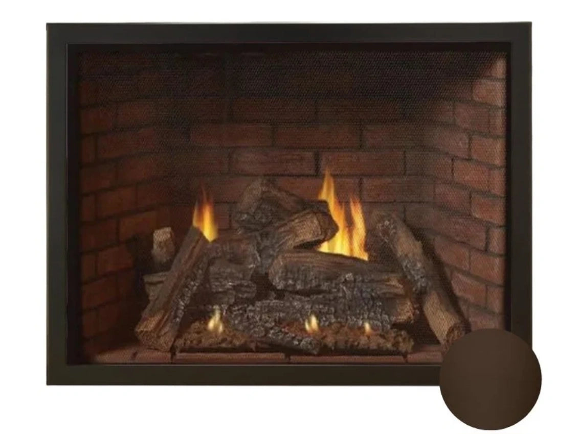 Empire White Mountain Hearth Tahoe Clean Face 36" Direct Vent Traditional Luxury Gas Fireplace with Millivolt Control and On/Off Switch