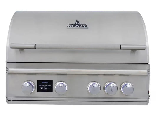 Blaze LTE PRO 32" 4-Burner Built-In Propane Gas Grill w/ Digital Temperature Screen & Rotisserie