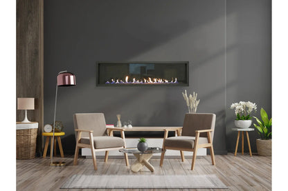 Amantii Sierra Flame Austin 65" Natural Gas Direct Vent Linear Gas Fireplace | AUSTIN-65G-NG-DELUXE