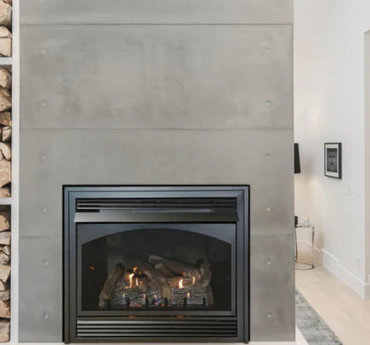 Empire White Mountain Hearth Vail 32" Vent Free Premium Gas Fireplace with Millivolt Control and On/Off Switch
