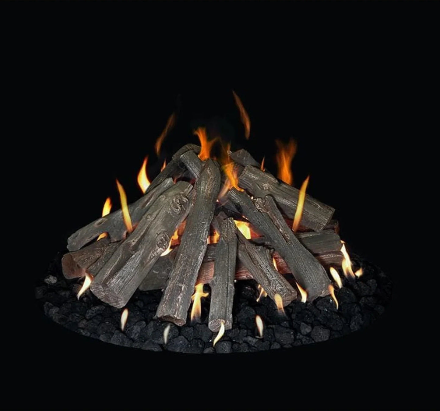 Grand Canyon 48 Inch Outdoor Firepit Western Driftwood 48- 31 Pc Fire Pit Log Set