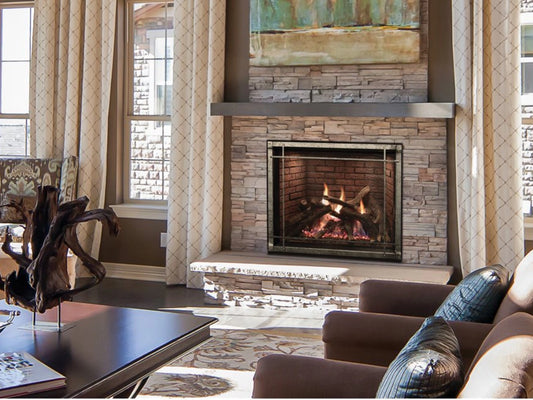Empire White Mountain Hearth Rushmore Clean Face 40" Direct Vent Gas Fireplace with TruFlame Control System