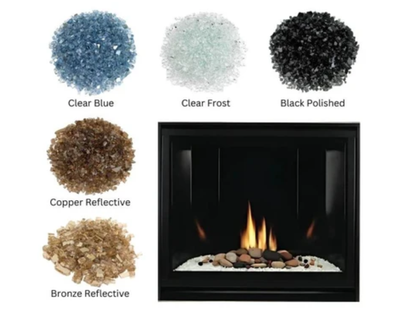 Empire White Mountain Hearth Tahoe Clean Face 32" Direct Vent Premium Contemporary Gas Fireplace with IPI Control and On/Off Switch