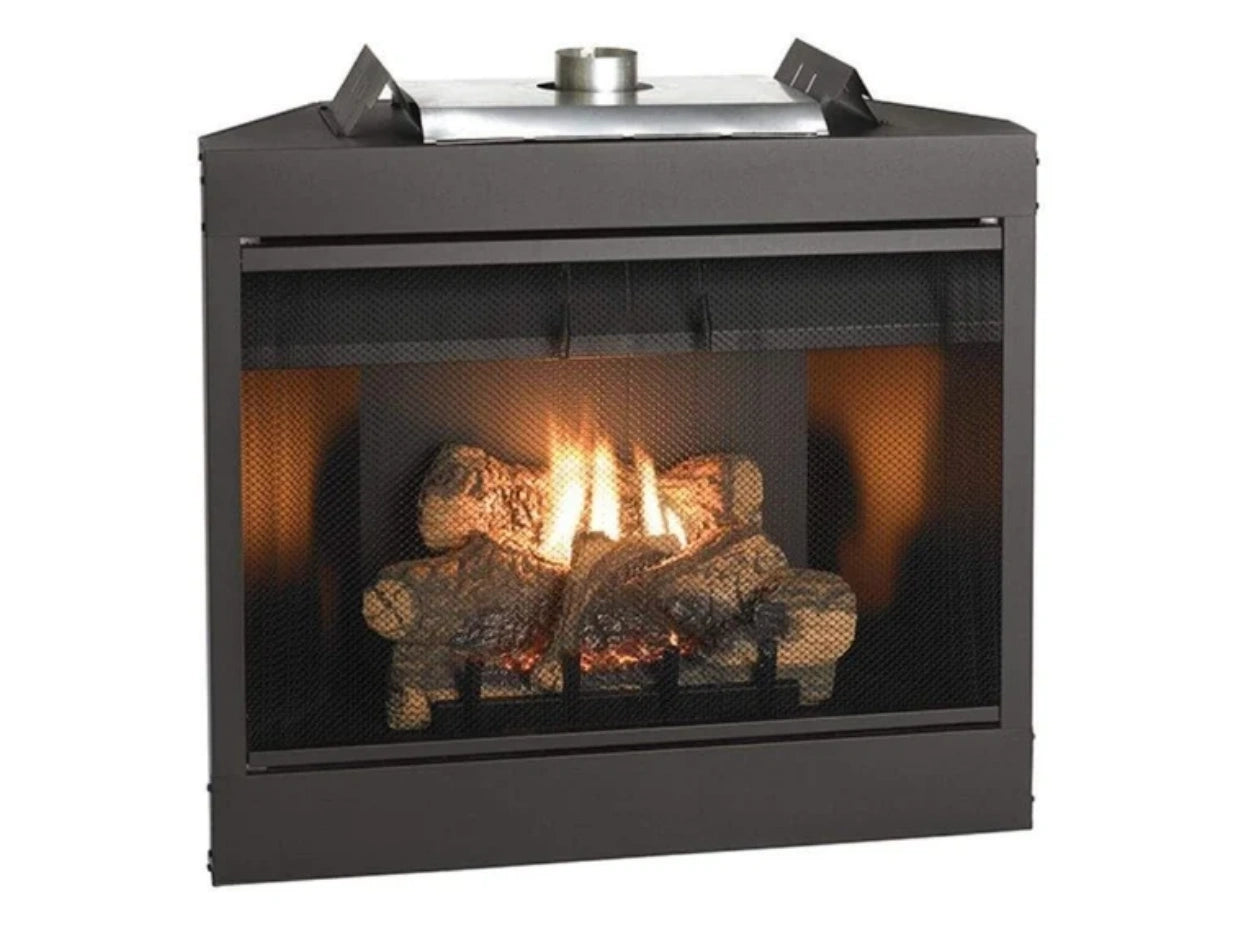 Empire White Mountain Hearth Keystone 34" Direct Vent Deluxe Natural Gas Fireplace with Flush Face and Intermittent Pilot Control