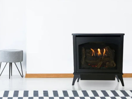 Empire White Mountain Hearth Spirit 22" Vent Free Small Steel Propane Gas Stove with IPI Control and On/Off Switch