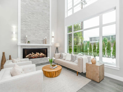 Empire White Mountain Hearth McKinley 60" TruFlame Direct Vent Linear Gas Fireplace