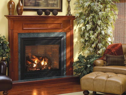 Empire White Mountain Hearth Tahoe 36" Direct Vent Luxury Propane Gas Fireplace with Multi Function Control On/Off Switch and Blower