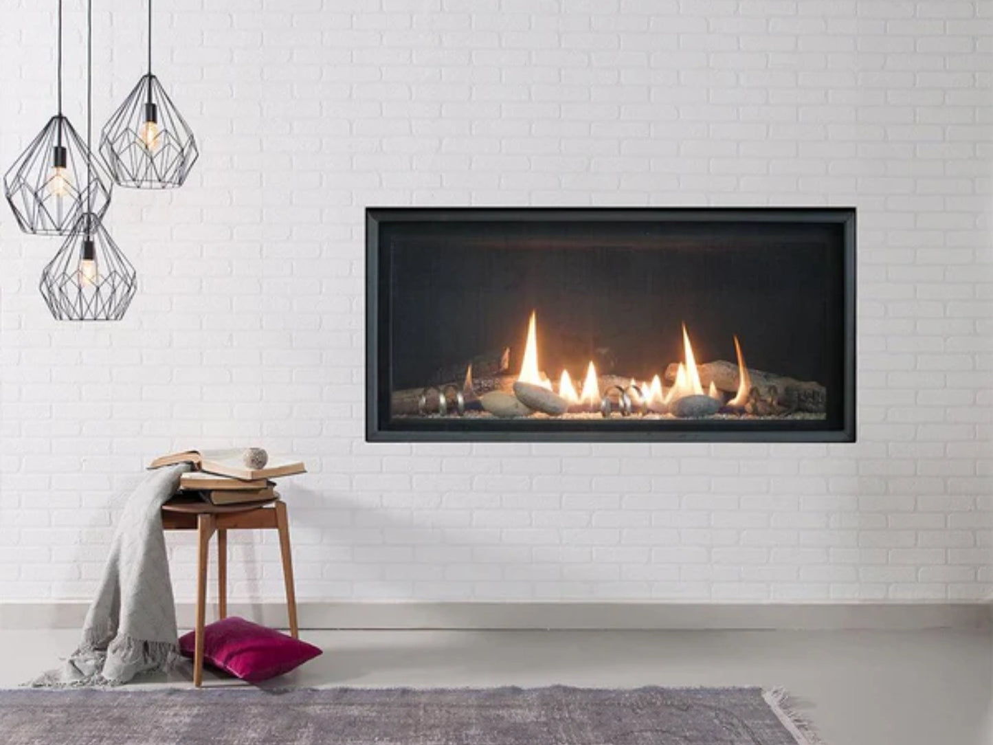 Empire White Mountain Hearth Loft 36" Direct Vent Linear Propane Gas Fireplace with IPI Control and On/Off Switch