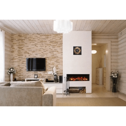 Amantii Trv View Slim 60" Indoor Outdoor 3 Sided Electric Fireplace | 60-TRV-SLIM
