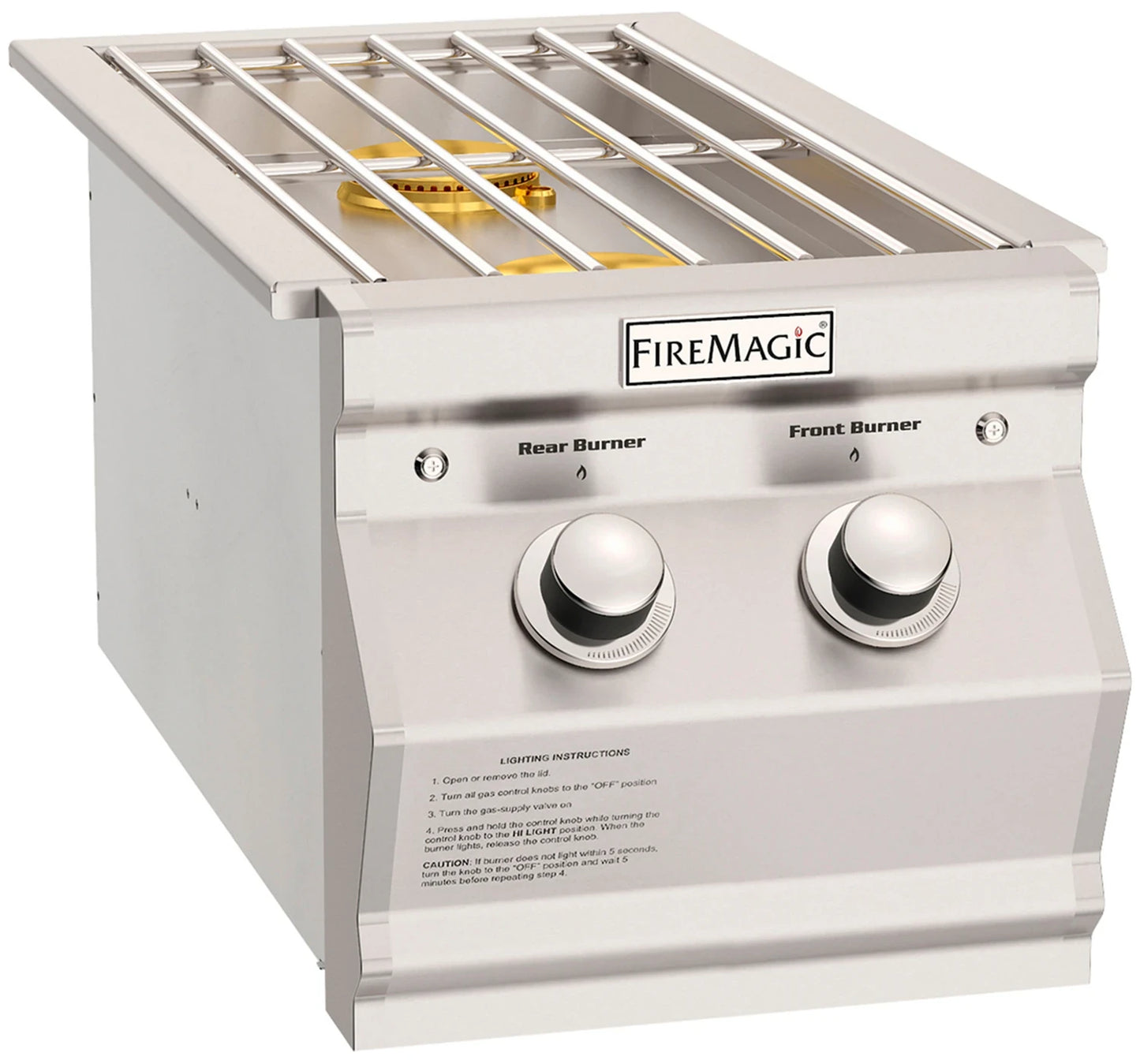 Fire Magic Propane Side Burner with Stainless Steel Lid