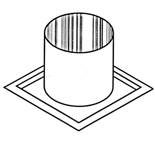 Superior Firestop Thimble for 8 Diameter Wood Burning Pipe
