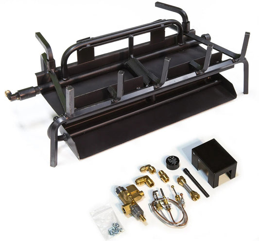 Grand Canyon Indoor Natural Gas or Propane Assembled Burner System 3-Burner