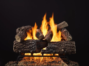 Timberland and Smoldering Oak 24" 10-Piece Vented Gas Log Set