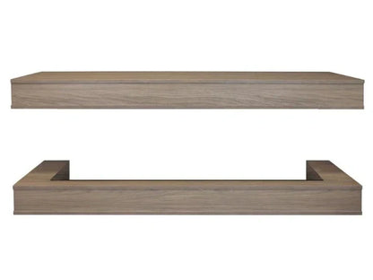 Modern Flames Weathered Walnut Studio Suite Premium Wall Mounted Cabinet for 80" Landscape Pro Multi Fireplace
