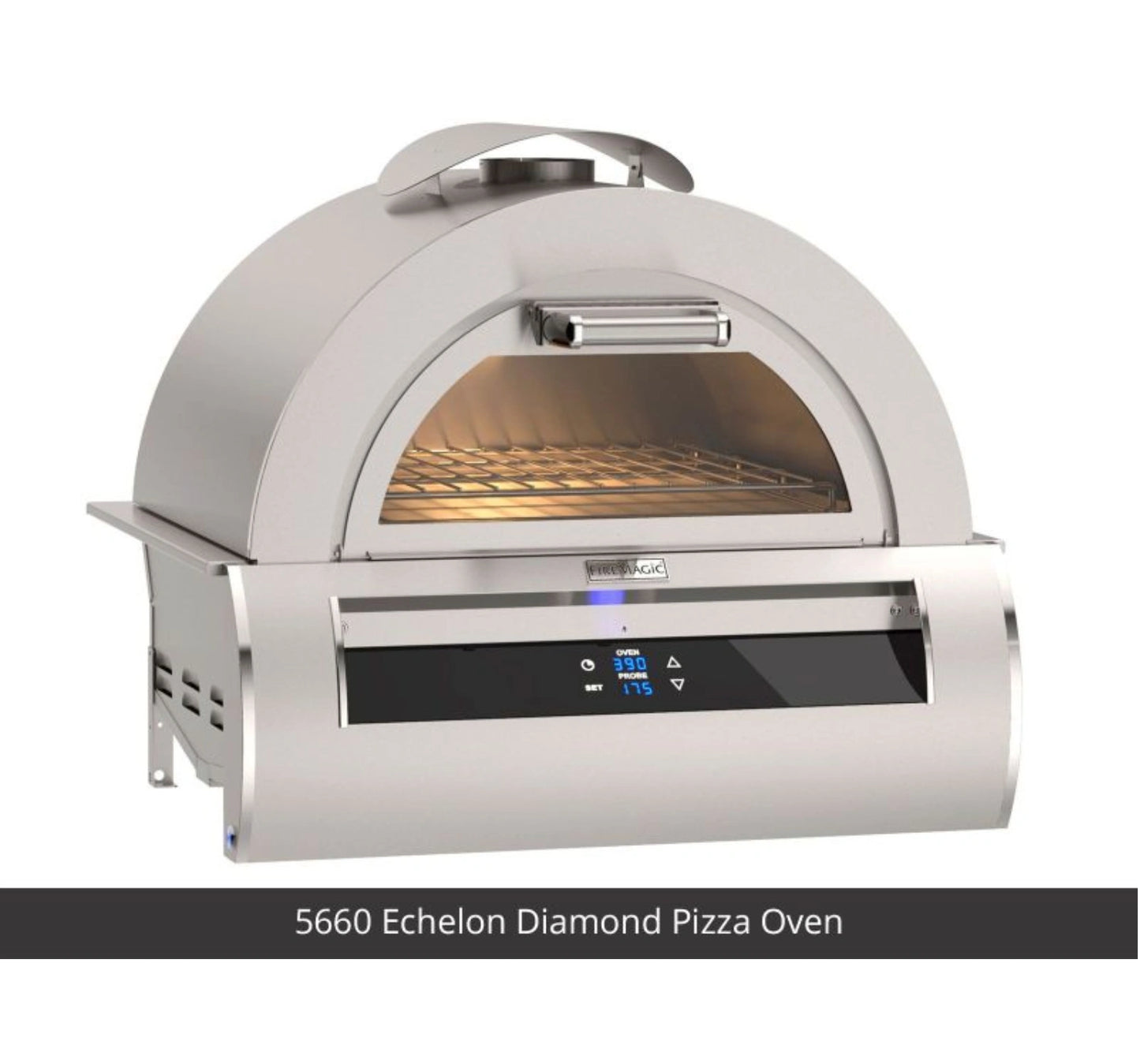 Fire Magic Contemporary Pizza Oven Island, Refrigerator Cut-Out (35 x 77 inch)