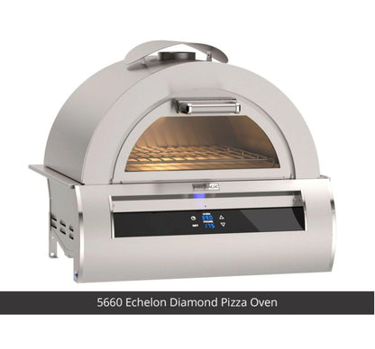 Fire Magic Contemporary Pizza Oven Island, Refrigerator Cut-Out (35 x 77 inch)