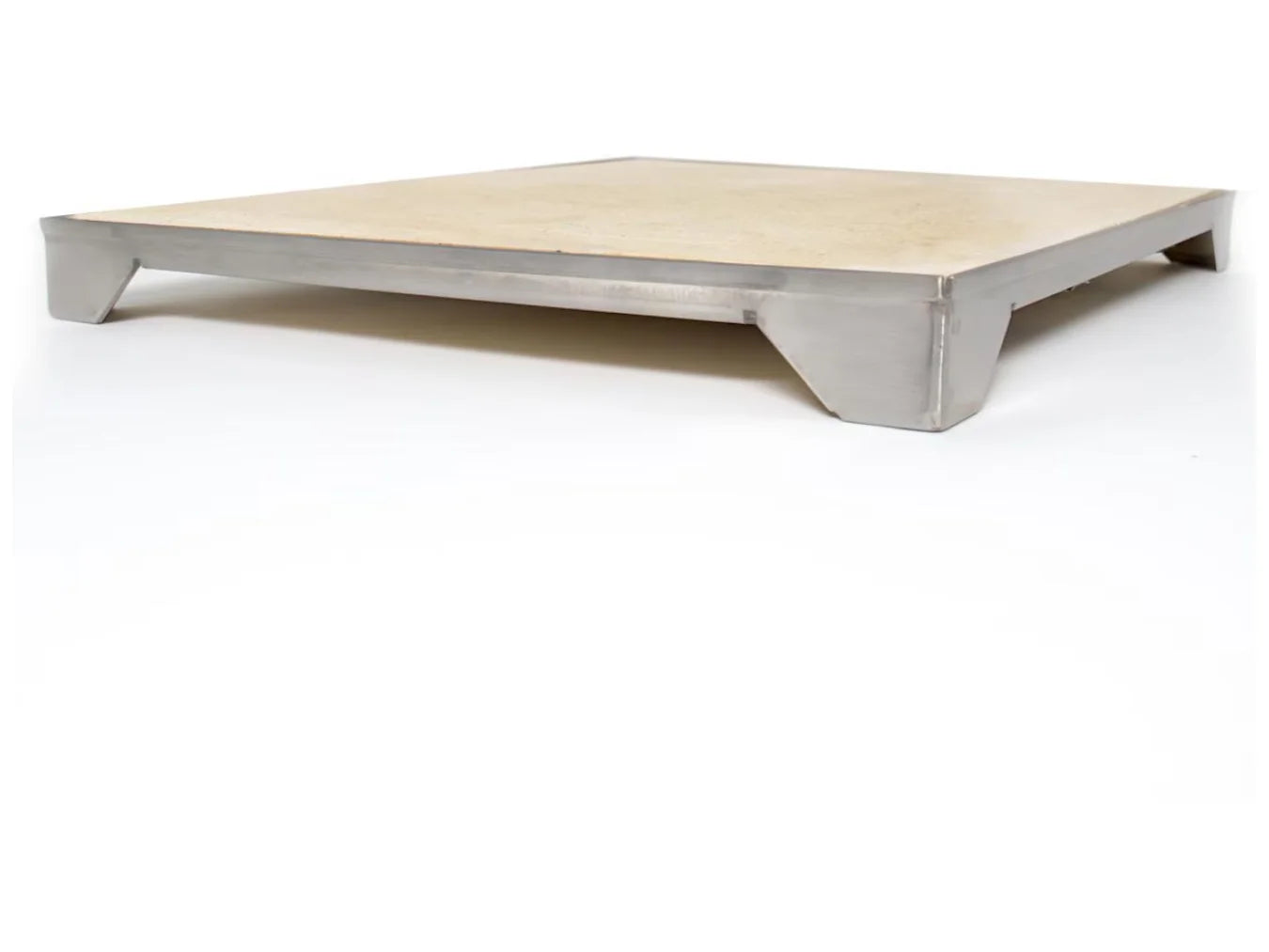 Blaze 14 3/4-in Ceramic Pizza Stone w/ Stainless Steel Tray for Gas Grills