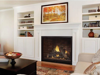 Empire White Mountain Hearth Tahoe Clean Face 42" Direct Vent Traditional Luxury Gas Fireplace with Multi Function Thermostat Remote Control and Blower