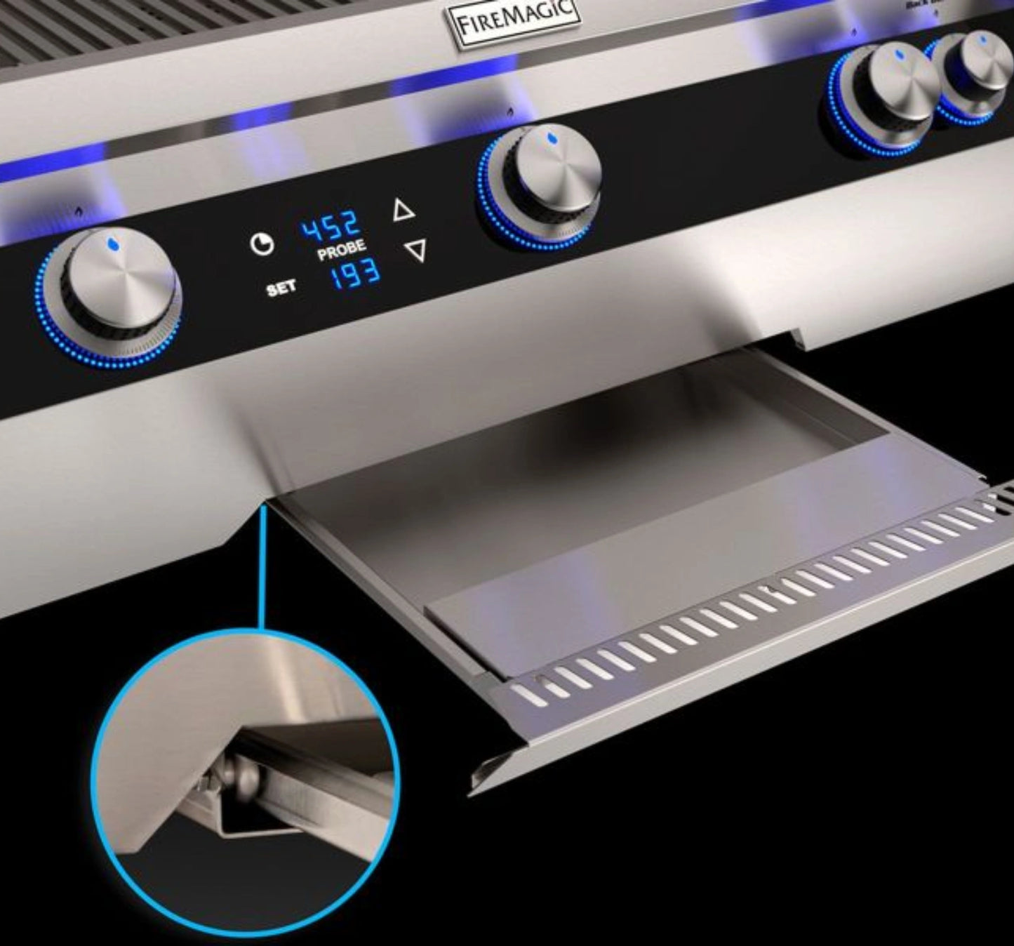 Fire Magic Echelon Diamond E1060i 52" Built-In Gas Grill With Rotisserie Kit, Digital Thermometer and Optional Magic View Window