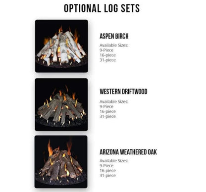 Grand Canyon Round Flat Stack Outdoor Propane Fire Pit Stack Kit