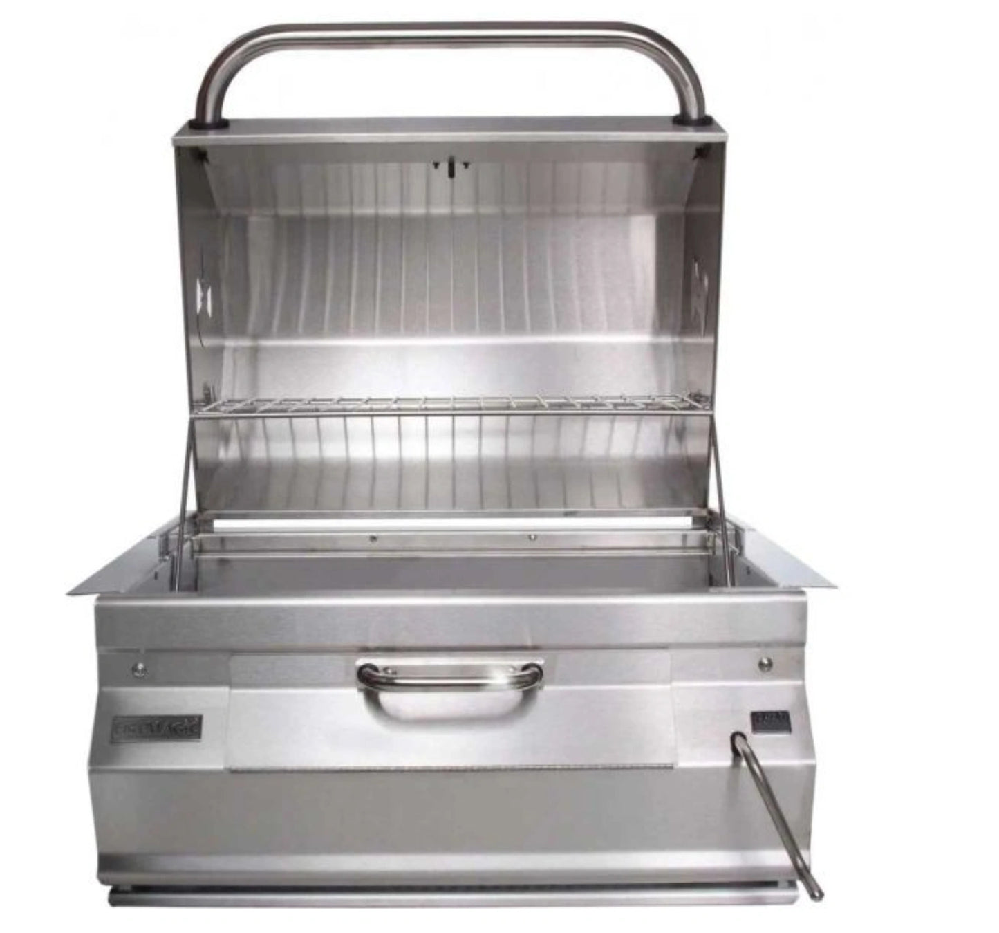 Fire Magic 30" Built-In Stainless Steel Charcoal Grill with Smoker Hood and Analog Thermometer